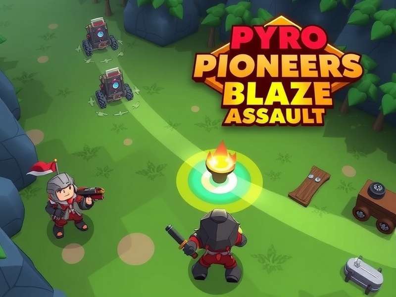 Pyro Pioneers Blaze Assault Game Screenshot
